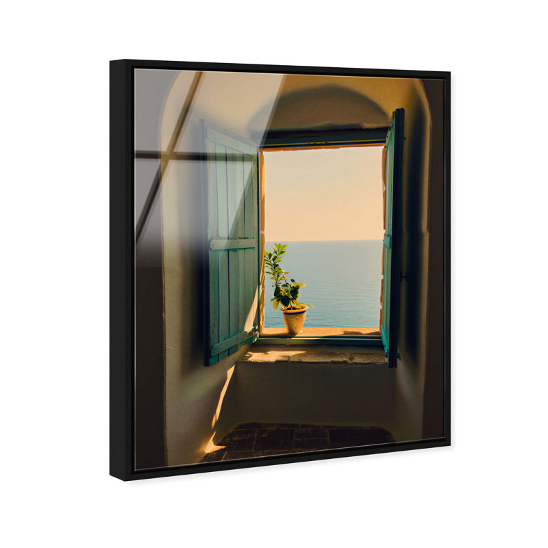 Shuttered Window High-Gloss Acrylic Glass Wall Art Buildings & Cityscapes Print by Oliver Gal, Ready to Hang, 16 x 20