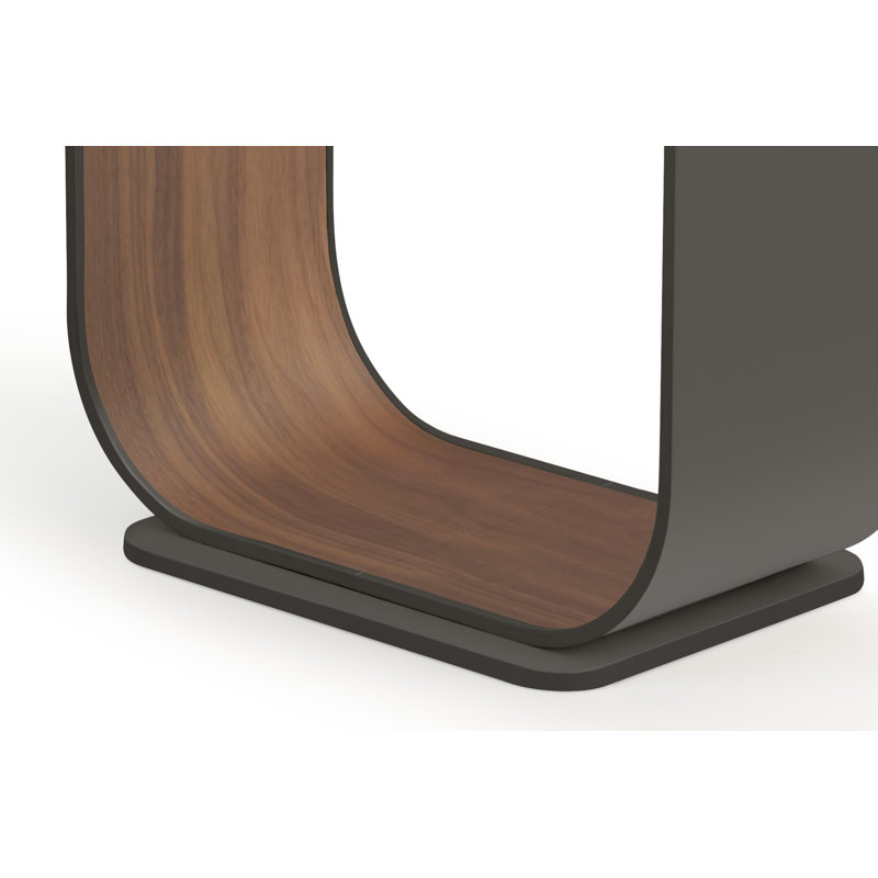 Contour Floor Lamp, Graphite/Walnut