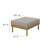 Wren Outdoor Patio Teak Wood Armchair And Ottoman Set In Natural-105239747-105239745
