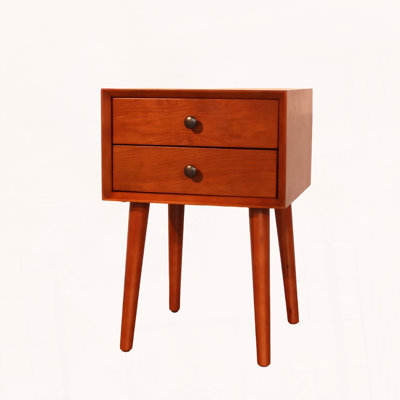 Table de chevet avec 2 tiroirs