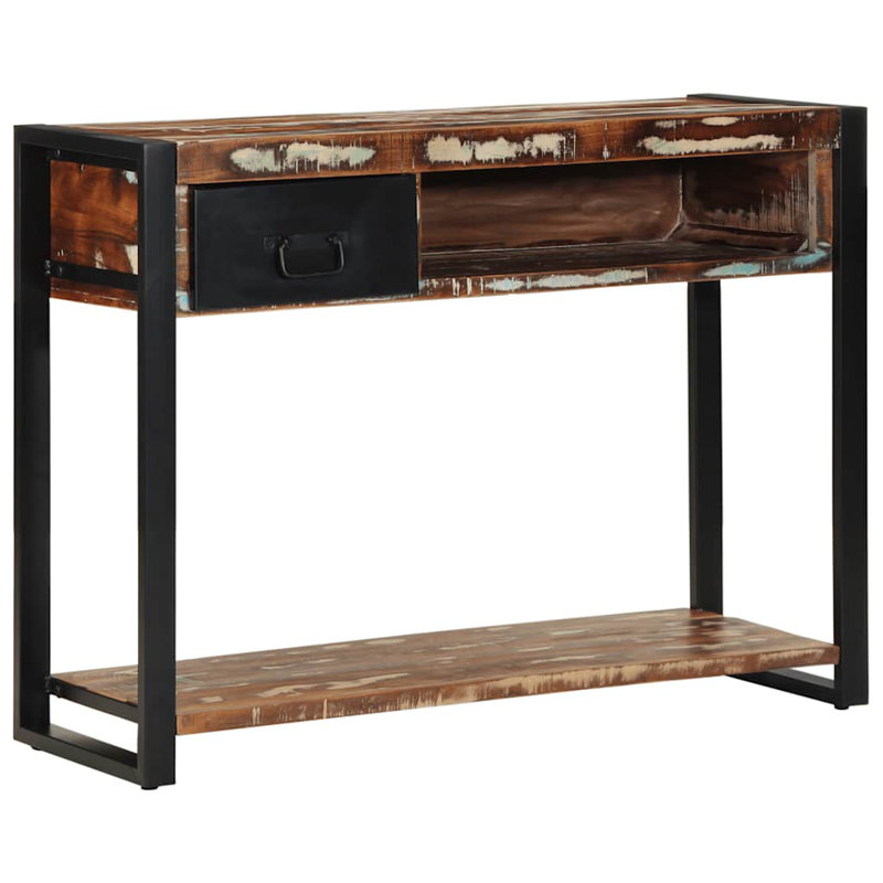 100cm Solid Wood Top Console Table, Multicolour