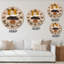 Minimal élémentaire organique et géométrique compostions XX XXIX - horloge murale moderne-59914777