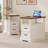 2-Drawer Farmhouse End Table With Built-In Outlets-732777269