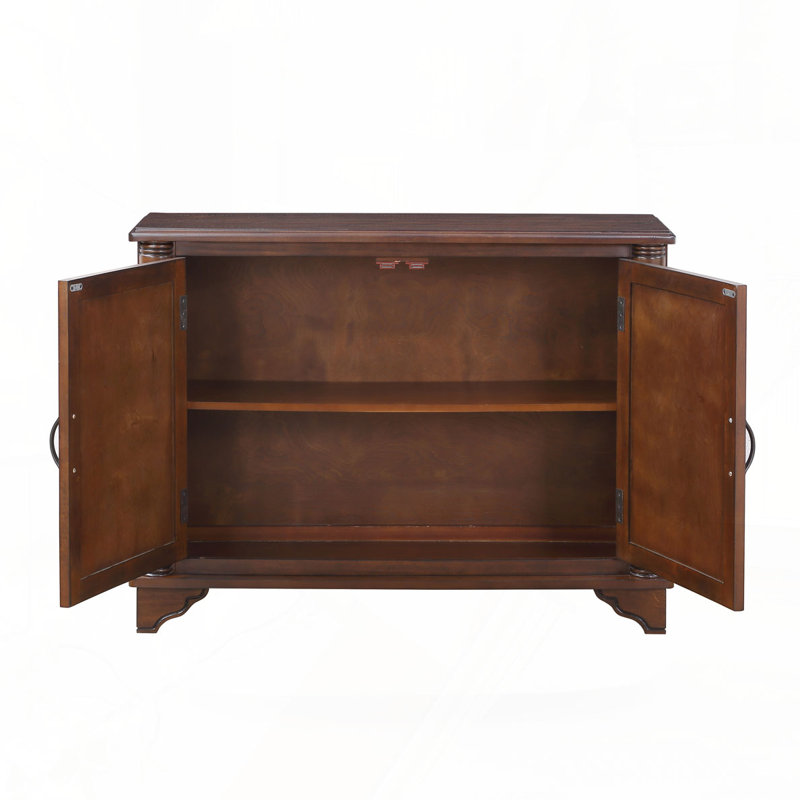 Console avec tablette de rangement pour le couloir, l'entrée, le salon, le vestibule, Espresso clair