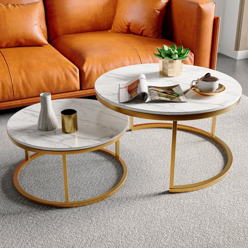 Sled Coffee Table, Gold