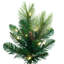 Vickerman 6.5' x 30" Slim Emerald Mixed Fir Artificial Pre-Lit Christmas Tree with 300 Dura-Lit® Warm White LED Mini Lights and 862 Realistic Mixed Fir Tips.-859281051