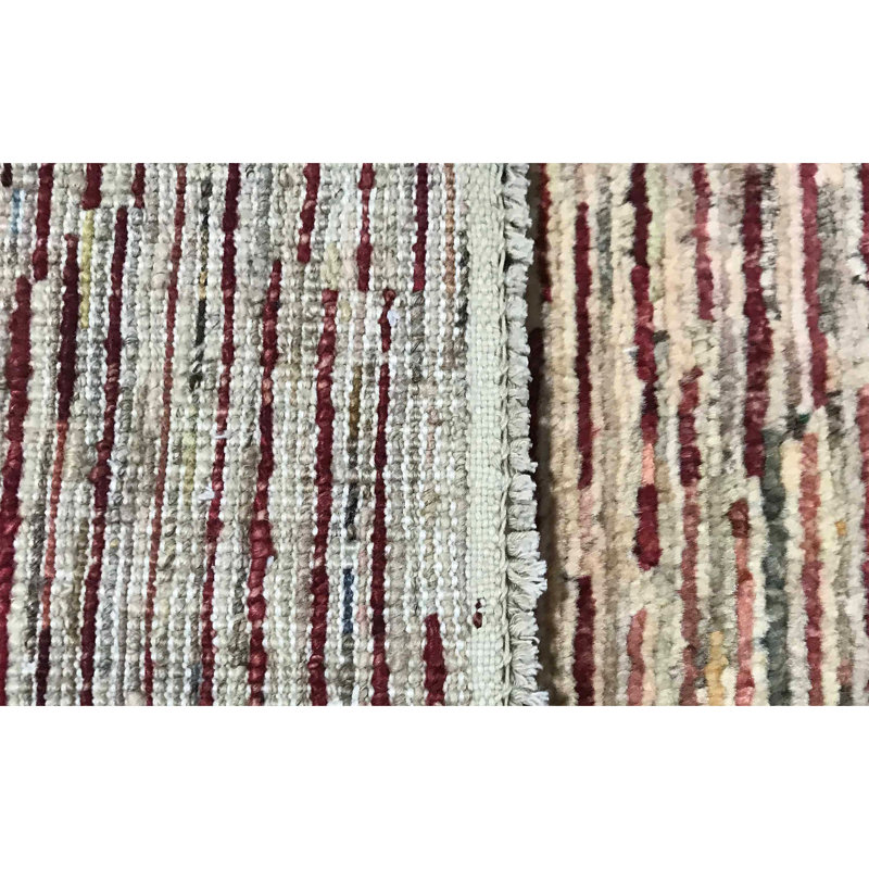 Hand-Knotted High-Quality Gray Area Rug