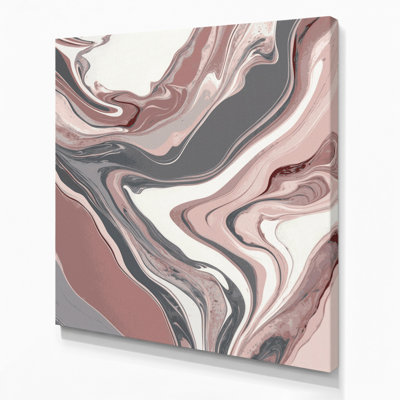 Abstrait art fluide sur toile grise 92