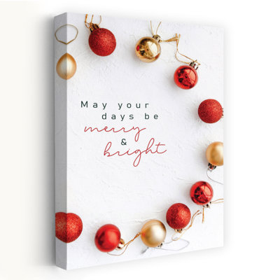 Merry Bright Abstract Contemporary Winter Art