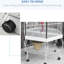 Cage à oiseaux 77 po, intérieur spacieux avec rangement pratique, cage à volière en acier, rangement innovant pour oiseaux,