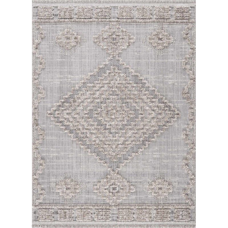Moroccan Indoor Rug, Rectangle 6'7" x 9'