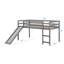 Lit mezzanine multifonctionnel avec glissade-937057712