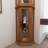Corner Curio Cabinets Lighted Corner Displays, Glass Display Shelves Bar Cabinets With Tempered Glass Doors, Bar Cabinets, Cabinets With Adjustable Shelves-287645006