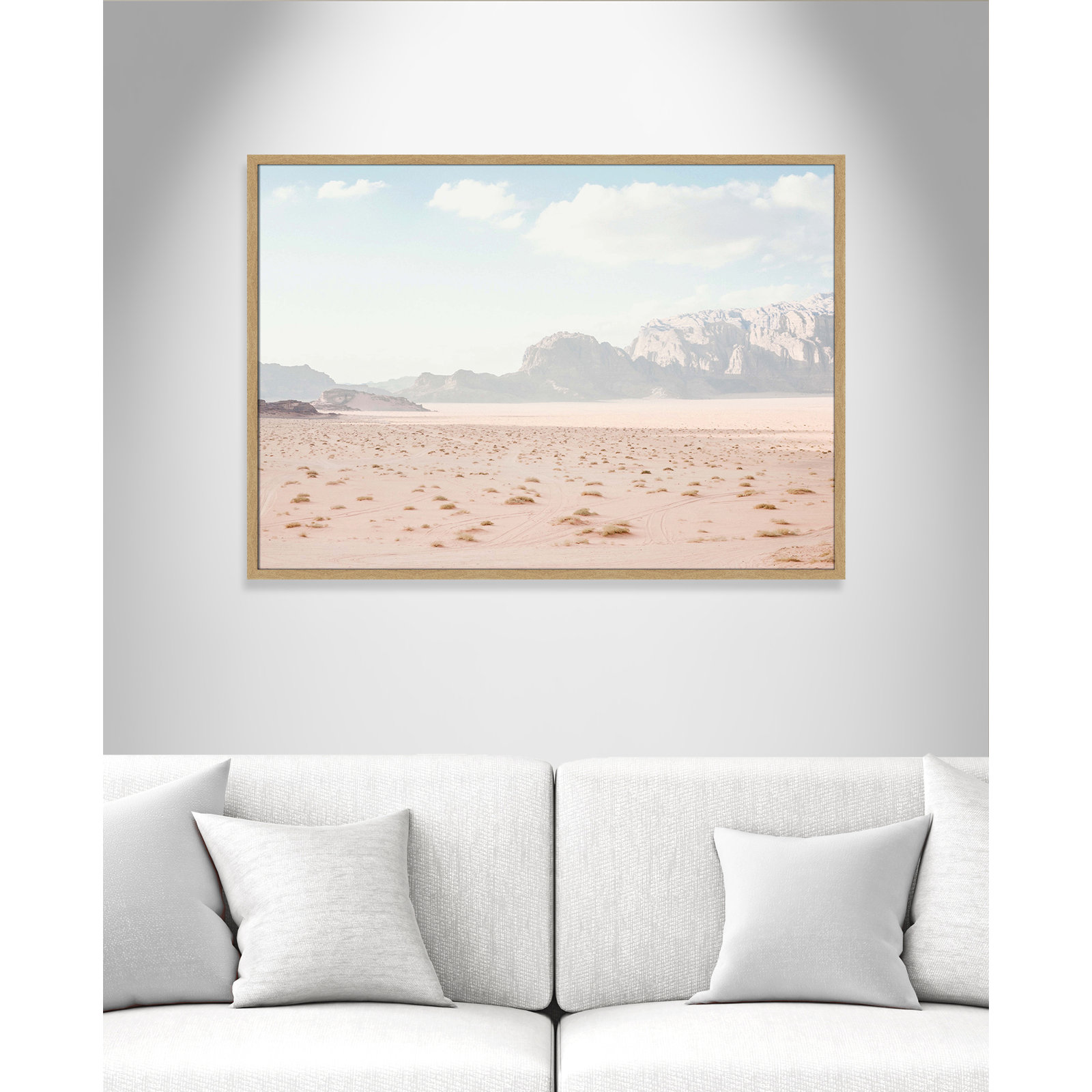 Tire Tracks "Tire Tracks" Print, 41.5" W x 29.5" H, Brown Framed