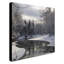 « fraîche snowfalls on the river », reproduction de photo sur toile tendue-31355858
