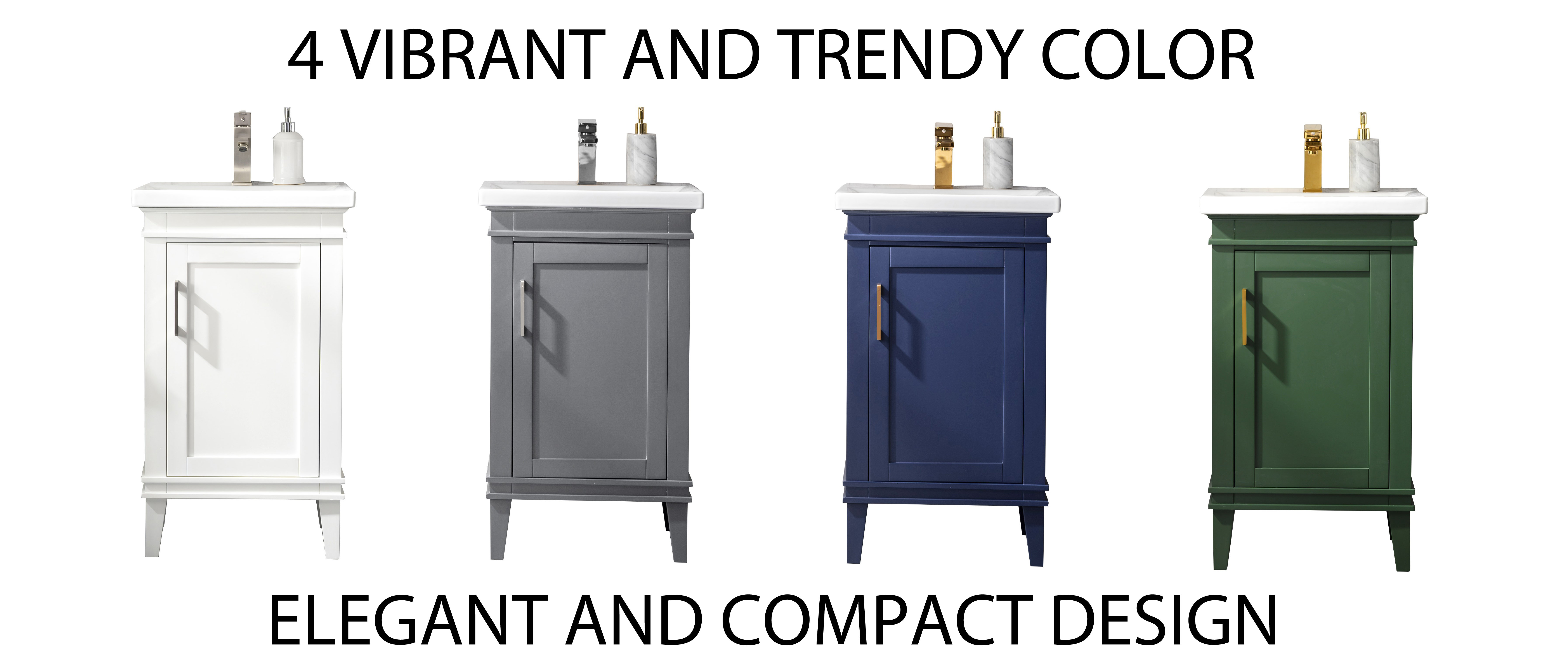 Everly Quinn Reynaldo 20'' Single Bathroom Vanity with Ceramic Top & Reviews Wayfair Canada