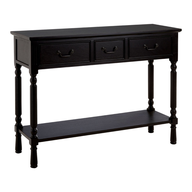 Nathen 106cm Console Table, Vintage Black