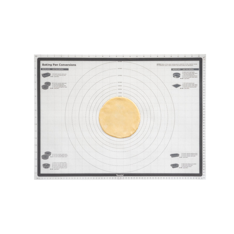 Tapis de pâtisserie Tovolo Truebake Sil avec marques de référence pour la cuisson