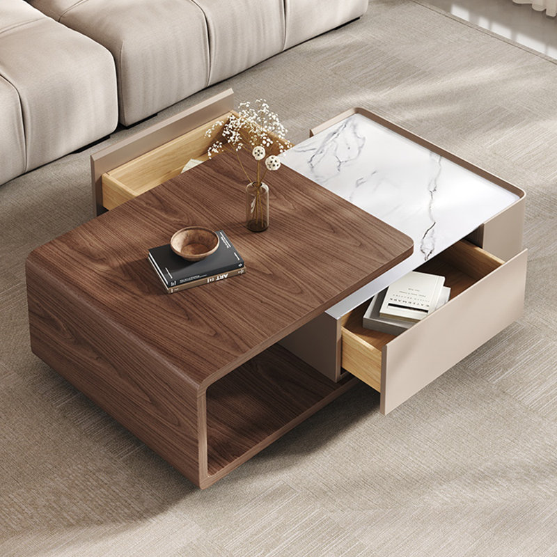 Table à thé en pierre frittée de style italien