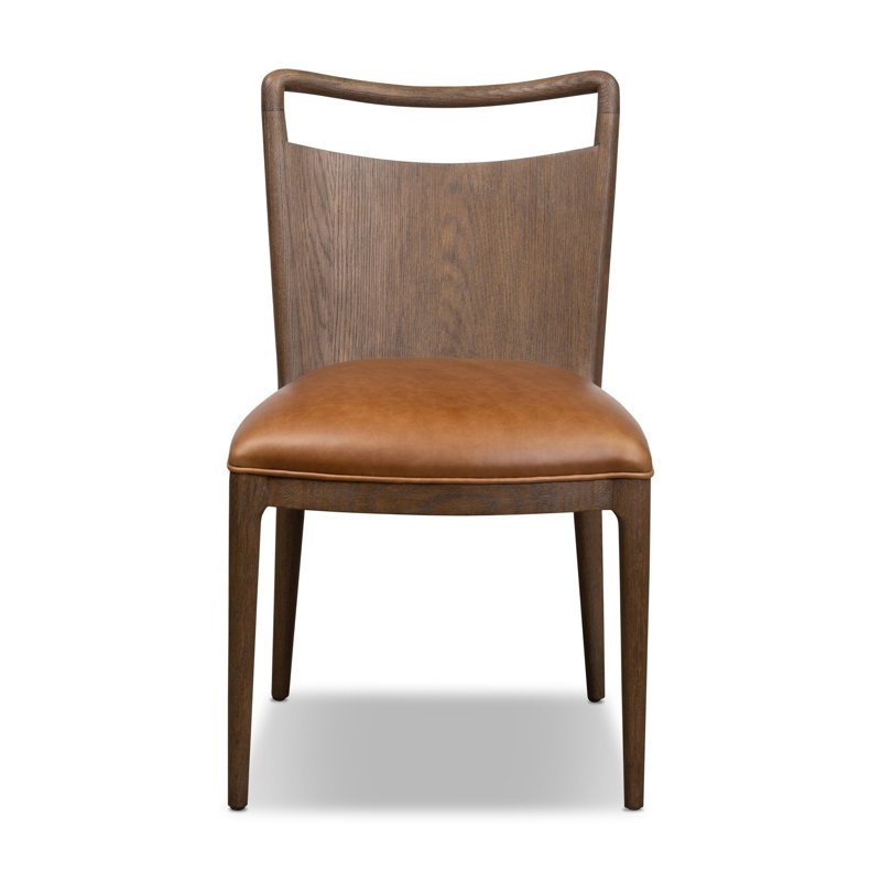 Jessen Dining Chair-Gibson Black, Sonoma Chestnut, Polyester Blend; Linen