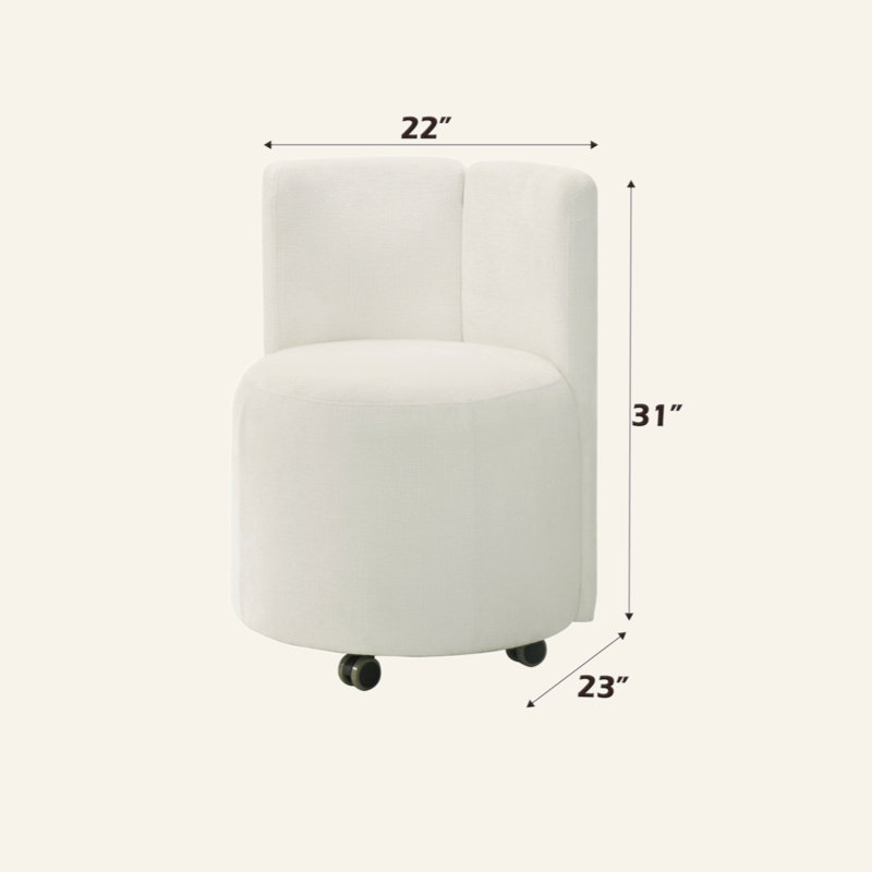 Ensemble de 2 chaises d'appoint en chenille Blayde