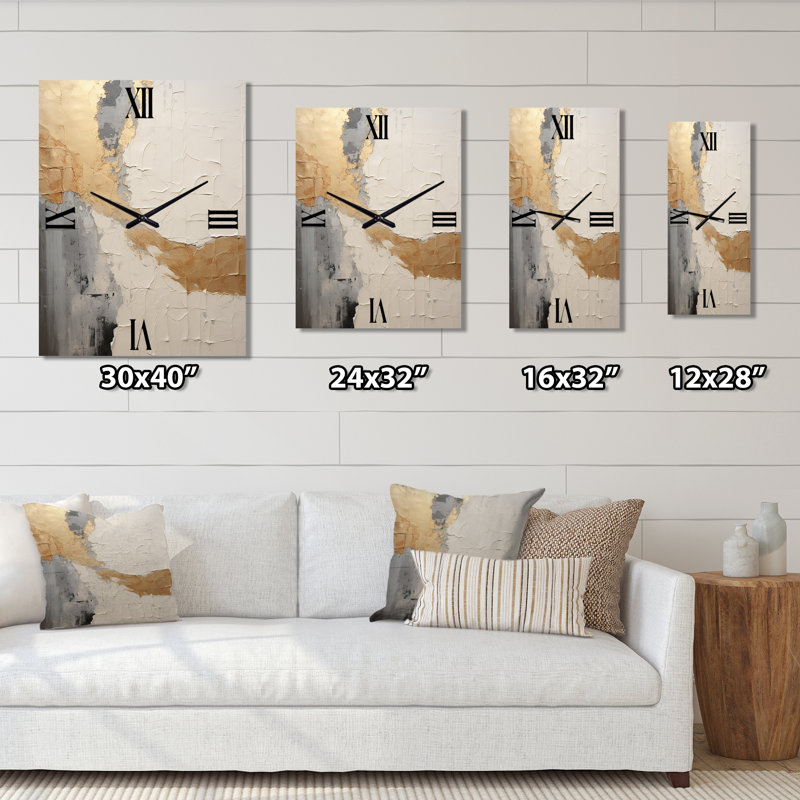 Horloge murale abstraite, Grand