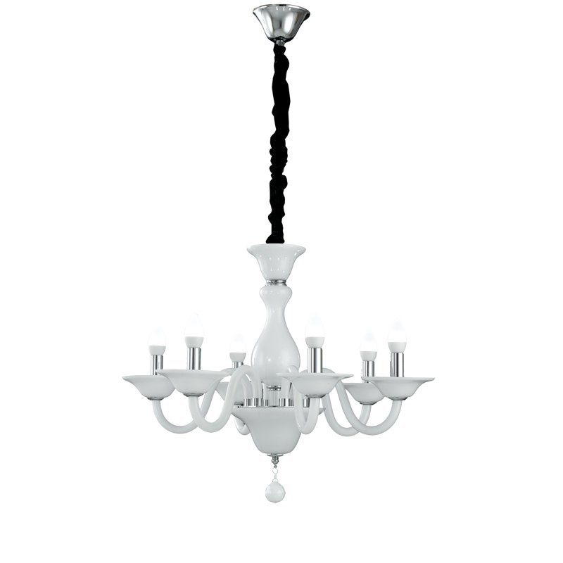 Ferrante 6 - Light Candle Style Chandelier