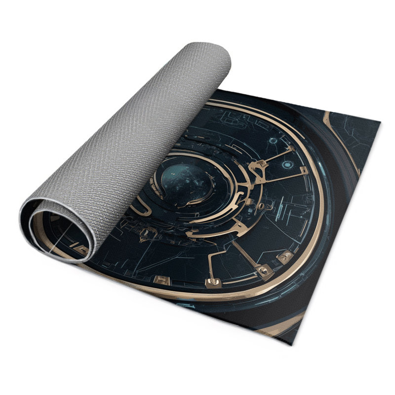 Galactic Nexus Indoor And Outdoor Area Rug, Rectangle 4' x 6'