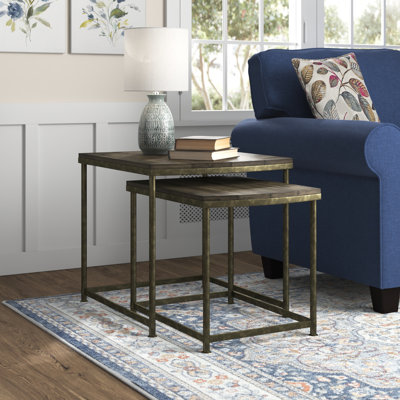 Debbi Solid Wood Top Nesting Tables