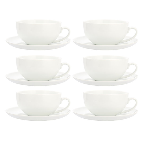 Argon Tableware Argon Tableware - Glass Cappuccino Cup & Saucer Set - 260ml  - Clear, Wayfair.co.uk