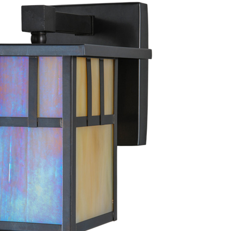 1 - Light Outdoor Wall Lantern, 9" H x 7" W x 9" D