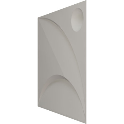Panneau mural décoratif 3D Ezra EnduraWall 19 po x l 19 5/8 po x chrome brillant (couvre 2,67 pieds carrés)