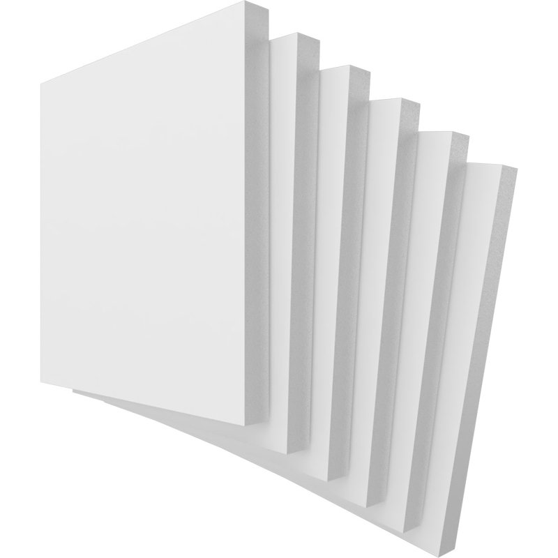 PVC Hobby Boards, 7.75" H  x 7.75" W  x 0.63" D