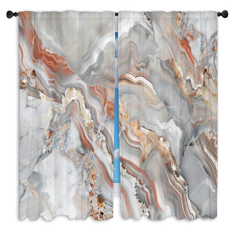 Paire de rideaux obscurcissant en polyester Martelus, L 20 po x L 82 po