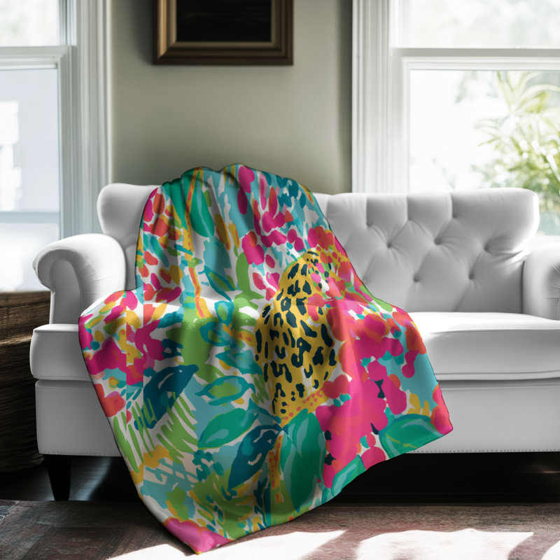 Motif de balise maritime - 1 pièce Sherpa Premium, L 50 po x L 60 po, Motifs de style BCBG