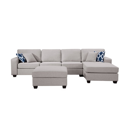 Glendalis Upholstered L-Shaped Sectional Reversible
