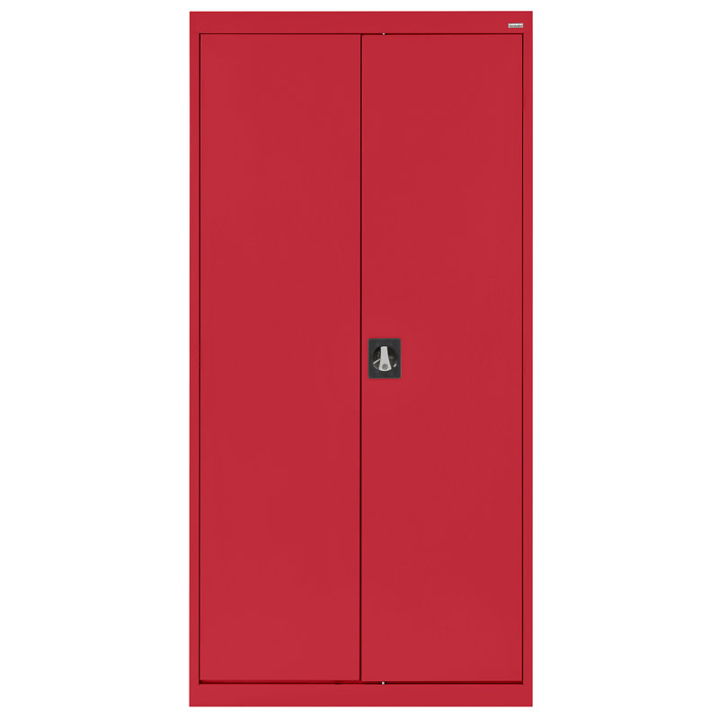 Armoire de rangement à 5 tablettes, Rouge