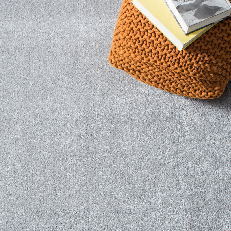 Tapis antidérapant de couleur unie Estra, Rond 6 pi 7 po