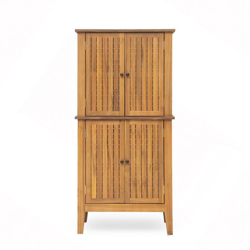 Boîte de terrasse, armoire en bois d'acacia