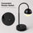 26" Black Arc Table Lamp E26 60W (Bulb Not Included)