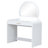 39" Makeup Vanity Table with Mirror Touch Screen Lighted Mirror, Dressing Table with Drawer for Bedroom, White-310761458