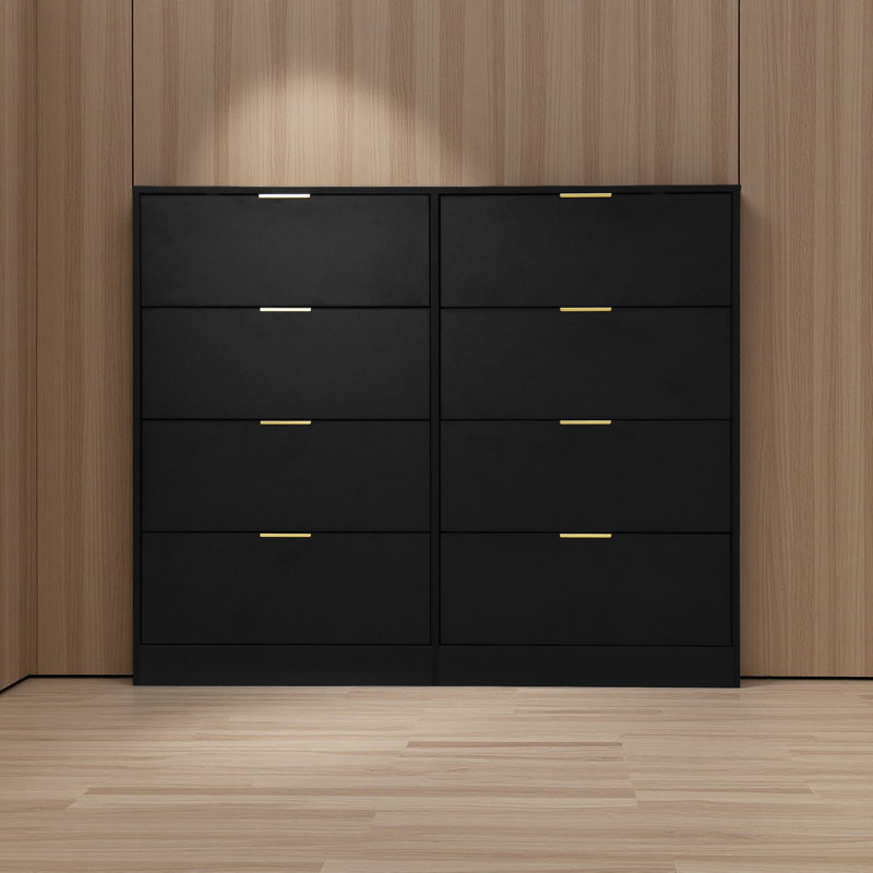 Commode 8 tiroirs pour chambre à coucher, commode de chambre moderne en bois, commode 8 tiroirs, commode haute pour placard, organisateur de commode pour le salon, placard