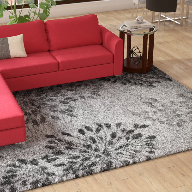 Harjun Floral Indoor Rug, Rectangle 5'3" x 7'3"