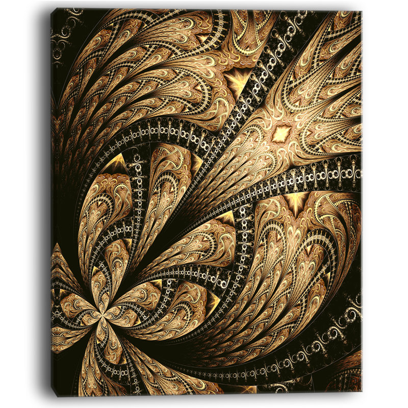 Grand fleur brune, impression sur toile tendue, reproduction d’art sur toile tendue, H 40 po x l 30 po x P 1 po