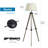 Halfacre 56.49'' Brown Tripod Floor Lamp