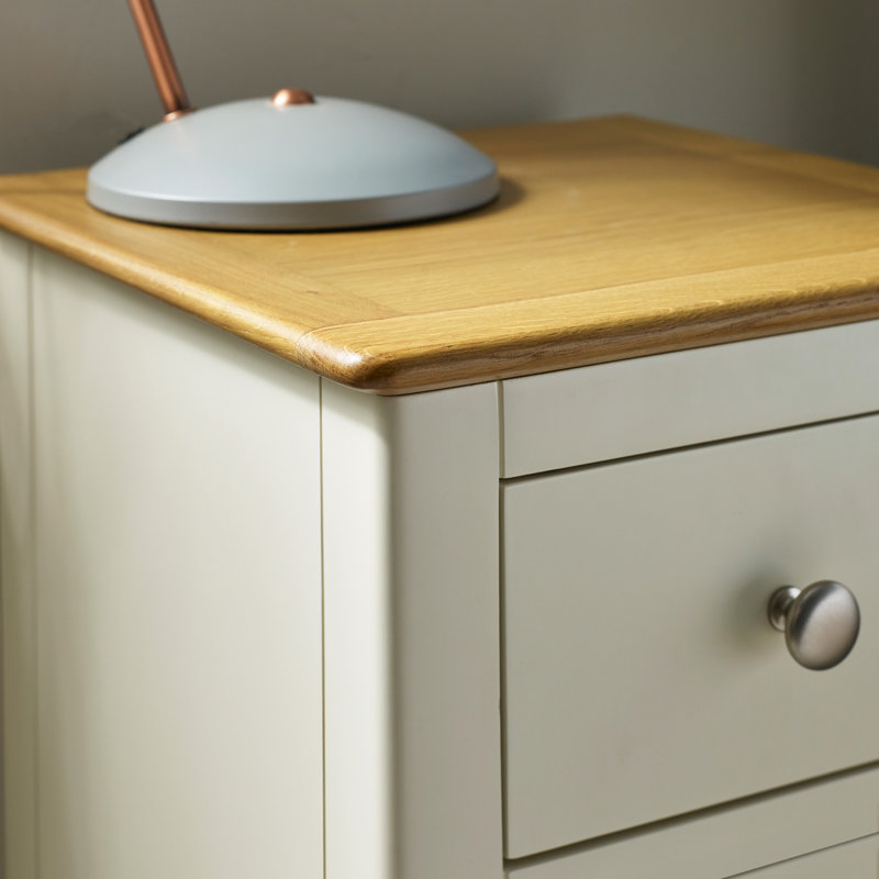 Amrico 34cm W Bedside Table, White