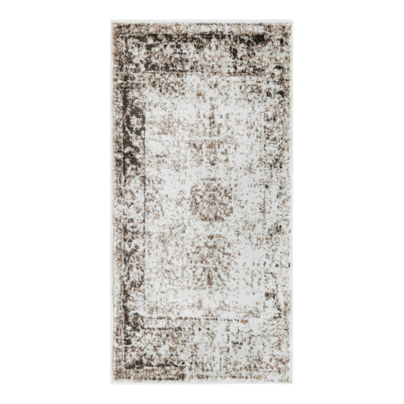 Tapis Brandt, Rectangle 2 pi x 3 pi 11 po, Non, Beige /Brun clair