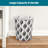 JVL Polypropylene WITH SILVER METAL TRIM ON TOP Bin