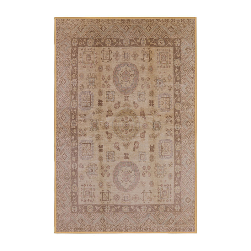 Tapis oriental beige, Tapis de couloir 2 pi x 5 pi