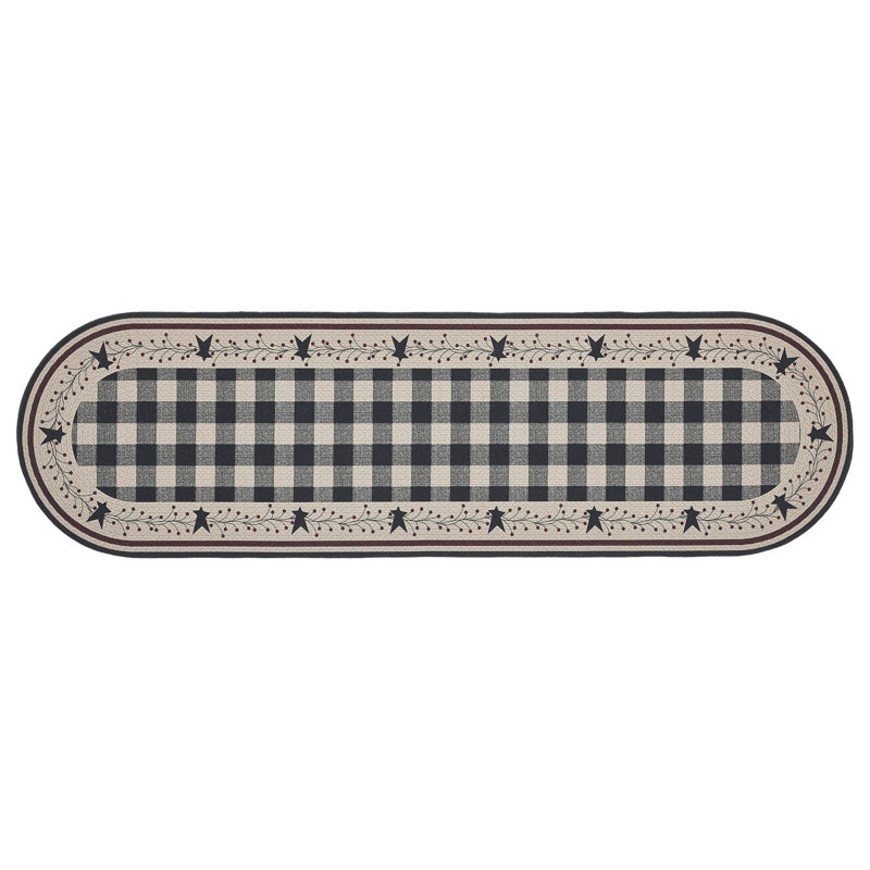 Tapis intérieur / extérieur Brom avec envers antidérapant, Ovale 1 pi 10 po x 6 pi 6 po